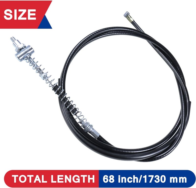 HOOUP 68'' Mini Bike Drum Brake Cable for Baja Warrior Mb165 Mb200 Yerf-Dog Coleman CT200U BT200X CT200u-ex Massimo MB200 Hensim Motorsports Predator 212cc Engine Mini Bike - Image 3